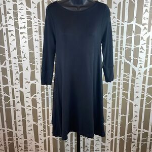 Lou & Grey Signaturesoft 3/4 Sleeve Lounge Fit & Flare Dress sz XS